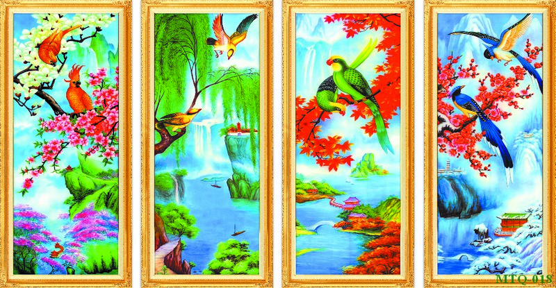 Tranh tứ quý MTQ-018